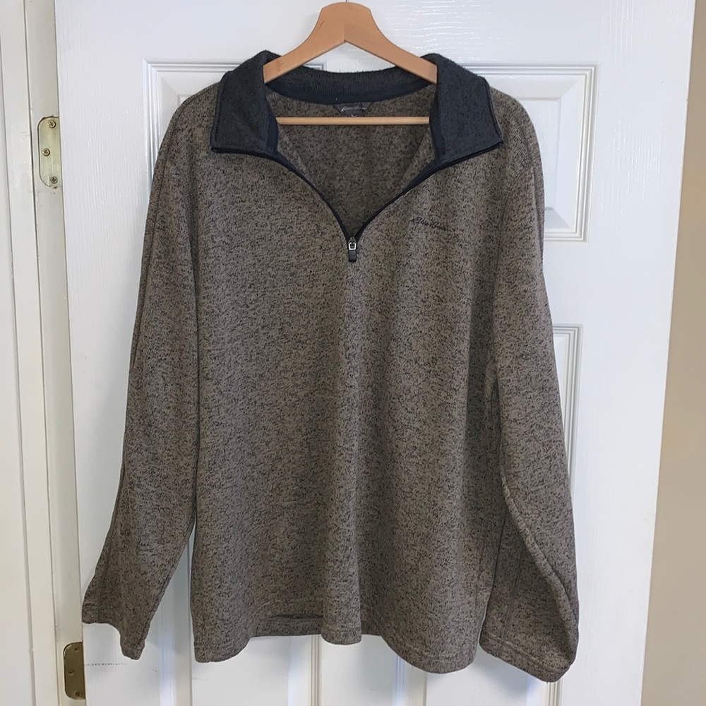 Eddie Bauer three-quarter zip sweater, men’s XL